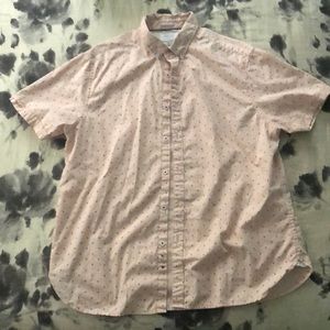 Cactus Man Button down Short Sleeve Shirt XL